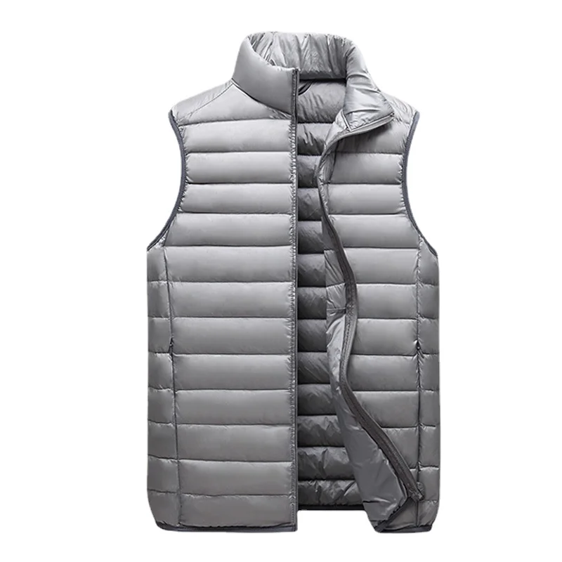 2021 Autumn and Winter Lightweight White Duck Vest Slim Casual Warm Jacket Trend Men's Winter Down Jacket B7702+617-227