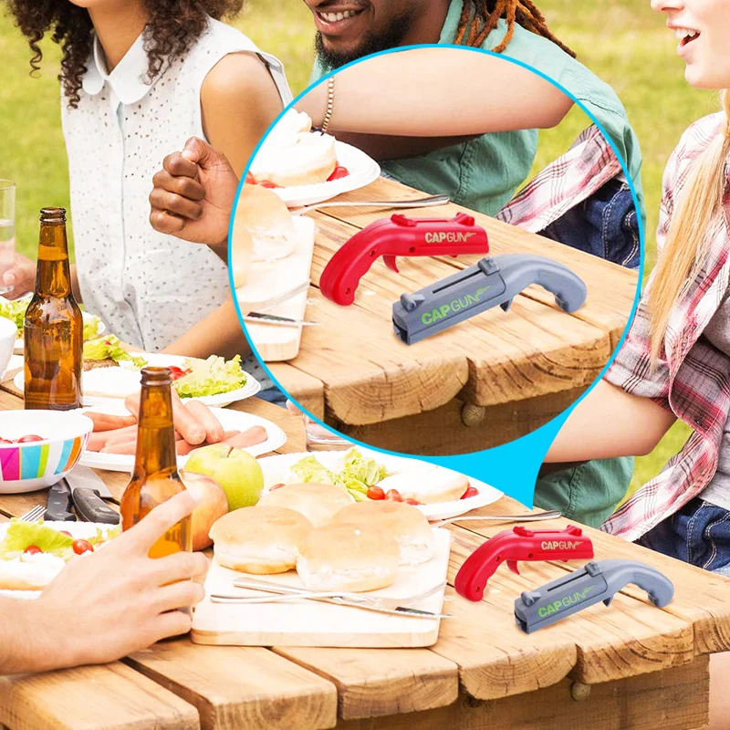 Портативная Крышка для бутылок пистолет креативная открывалка пивных