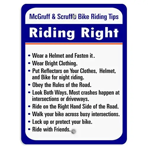 

Wall Decor Home Bedroom Living Room Kitchen Wall Art 8x12in,Riding Rules! Obey Road Rules for Your Safety,Vintage Look Reproduct