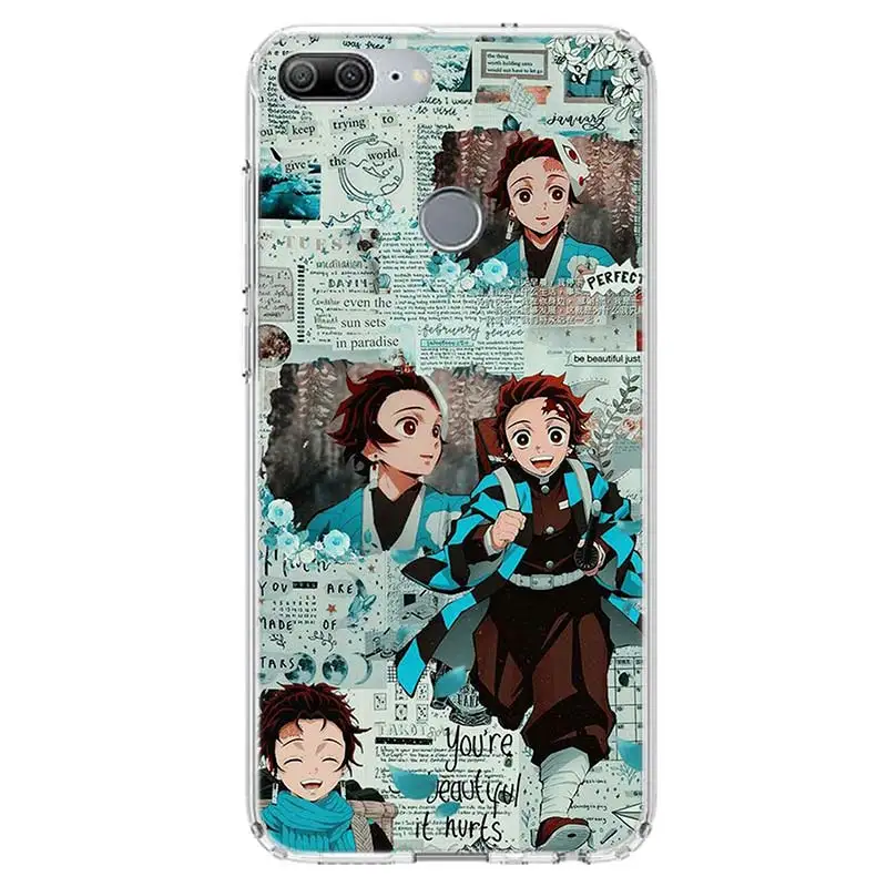 Kimetsu No Yaiba Demon Slayer Anime Phone Case for Huawei Y5 Y6 Y7 Y9S P Smart Z 2019 Honor 10 Lite 9 8A Pro 8X 8S 9X 7X 7A 20S