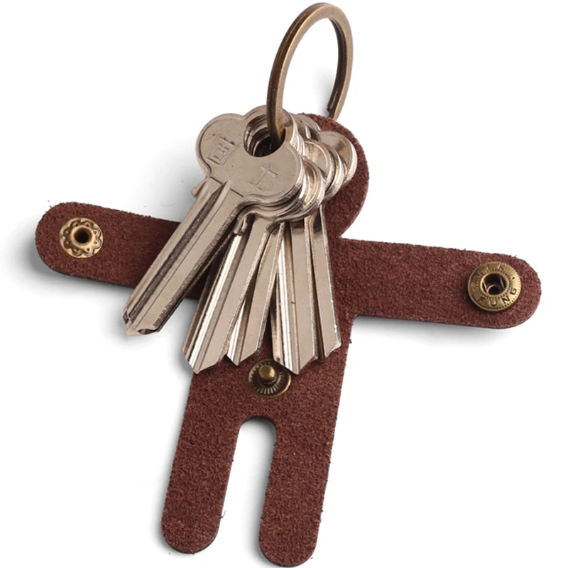 Кожаный брелок для ключей маленьких мальчиков и девочек Висячие ювелирные