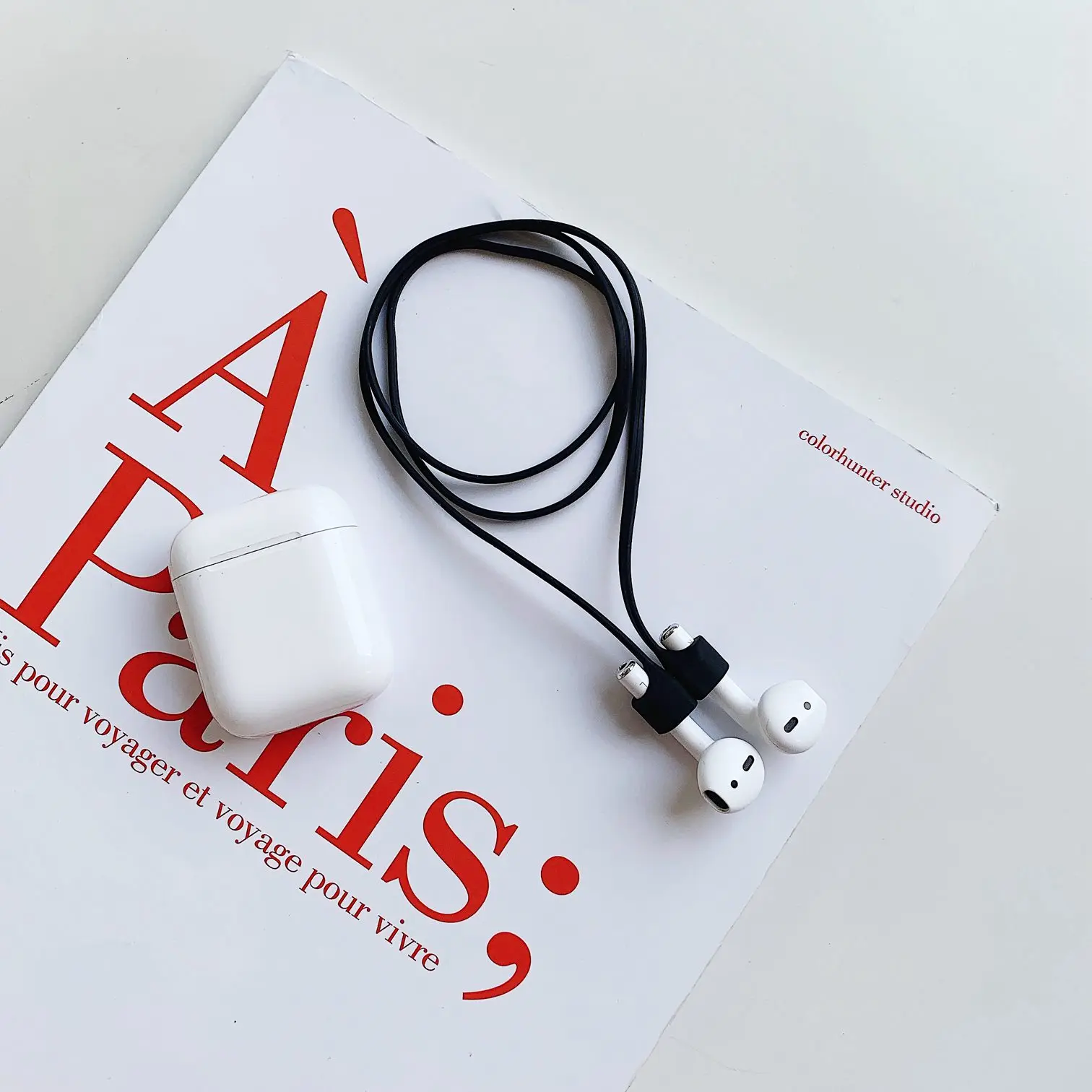 Для беспроводных наушников airpods i12 силиконовый шнурок с защитой от потери для i9s tws