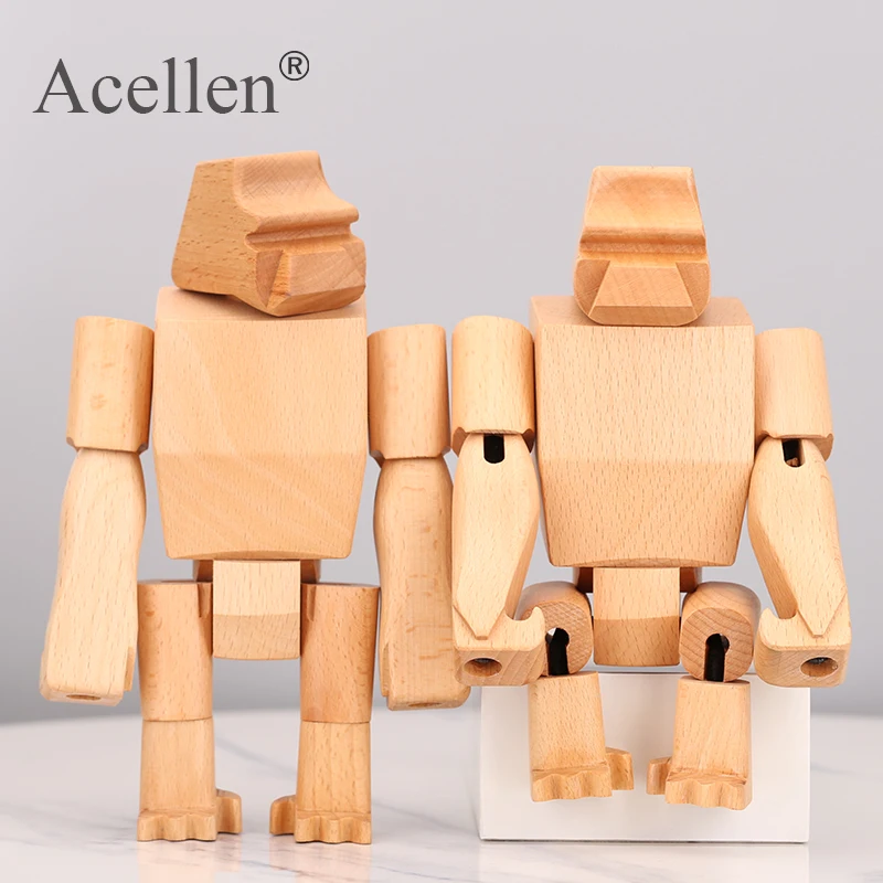 Деревянная фигурка обезьянки орангутан детская комната спальня гостиная