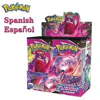 spanish pokemon 360pcsbox fusion strike cards box sun moon evolution booster box chilling reign pok%c3%a9mon shinny game card toys