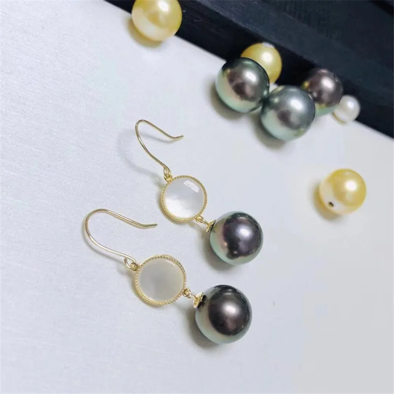 

Genuine 18K Yellow Gold Earrings Ear Hook Ear Line Earring Blank Bracket DIY For Women Earring Jewelry Accessories Bijoux