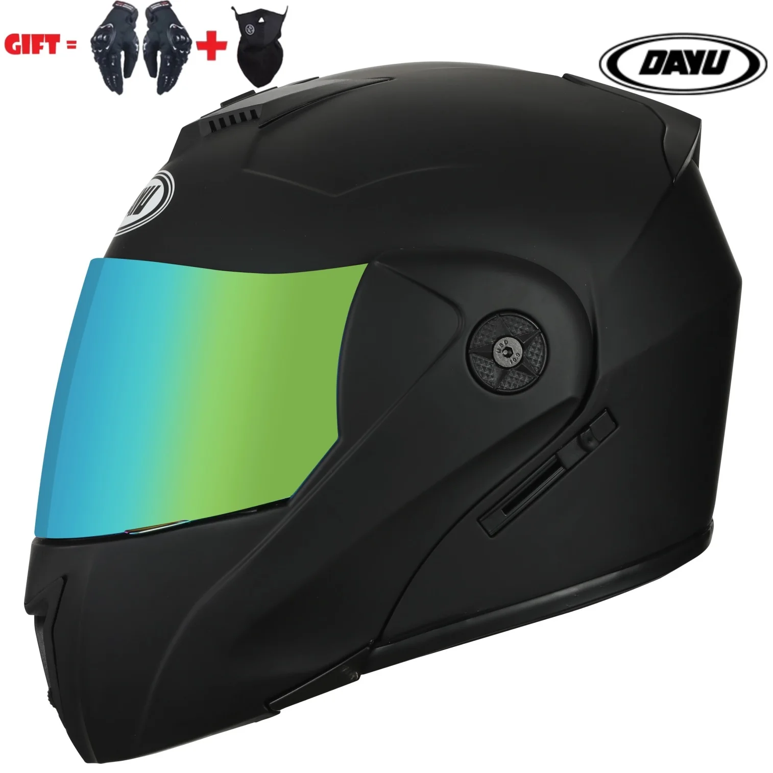 

Flip Up Motorcycle Helmets Double Glasses lens Full Face Motor Crash Helmet Motor Bye Helmets For Moto Bike Sun Protection