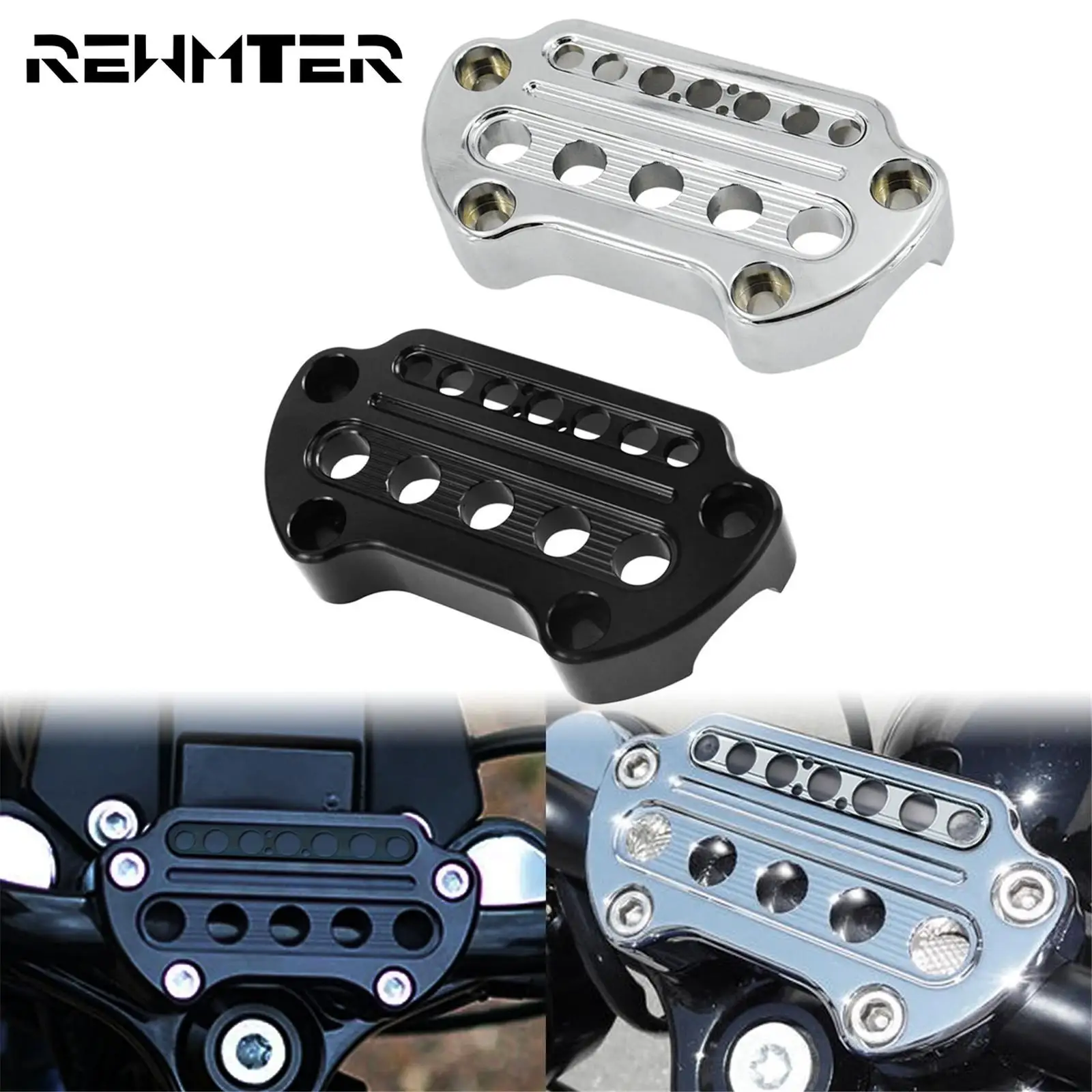 Светосветильник индикатор мотоцикла лампа на руль верхняя планка зажимы