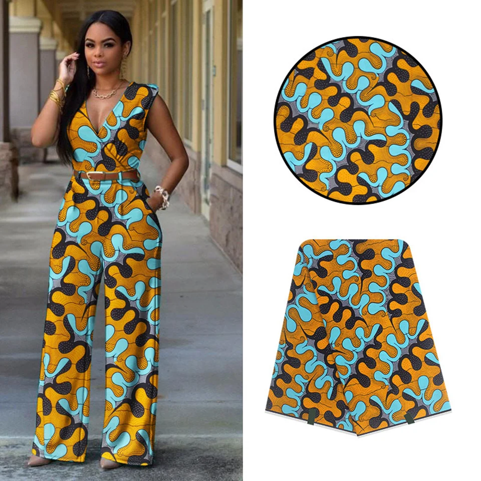 

6 Yards Mitex Wax Print/ African Fabrics Kitenge/Pagnes/Tissues Africain/ Lapa/Chitenge Y-648