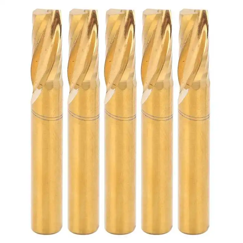 Концевая фреза деревообрабатывающая спиральная высокоскоростная стальная с