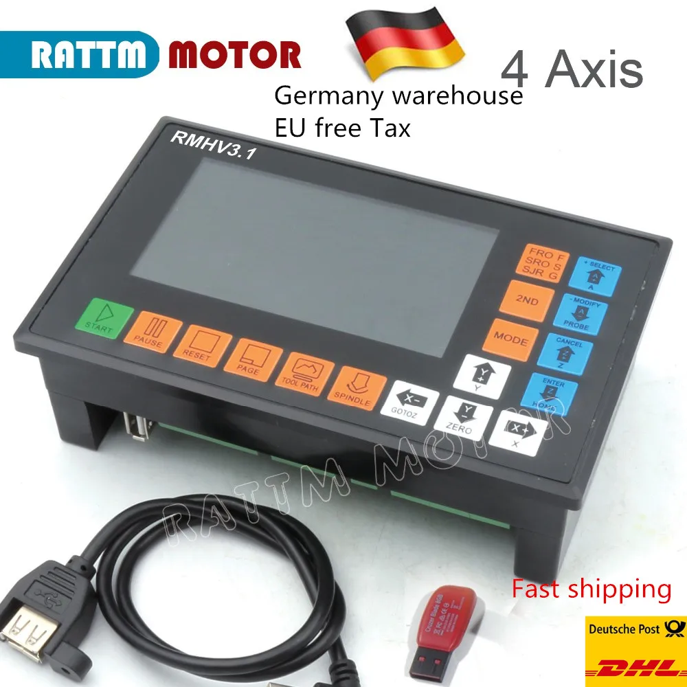 Контроллер PLC RMHV3.1 4-осевой Автономный контроллер для фрезерного станка с ЧПУ