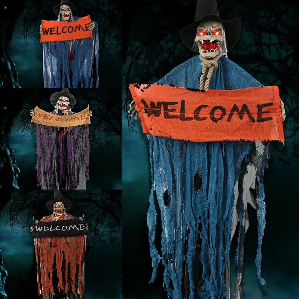 

Halloween Pendant Horror Chinese Zombie Electric Skeleton Haunted House Decoration Lighting Halloween Decoration Props