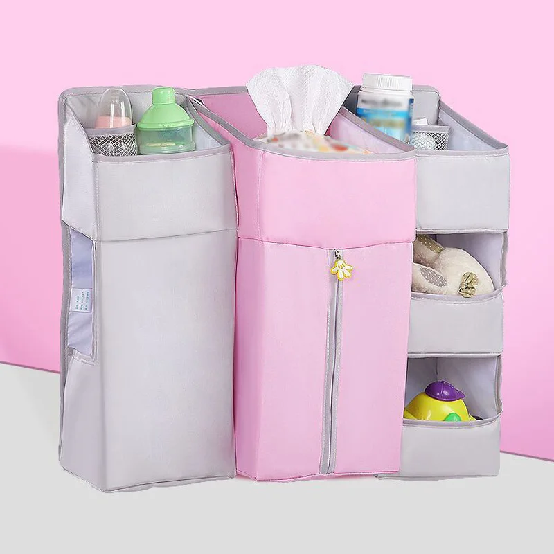 Для детской кроватки выдвижной ящик для хранения сумка карман подвешивания