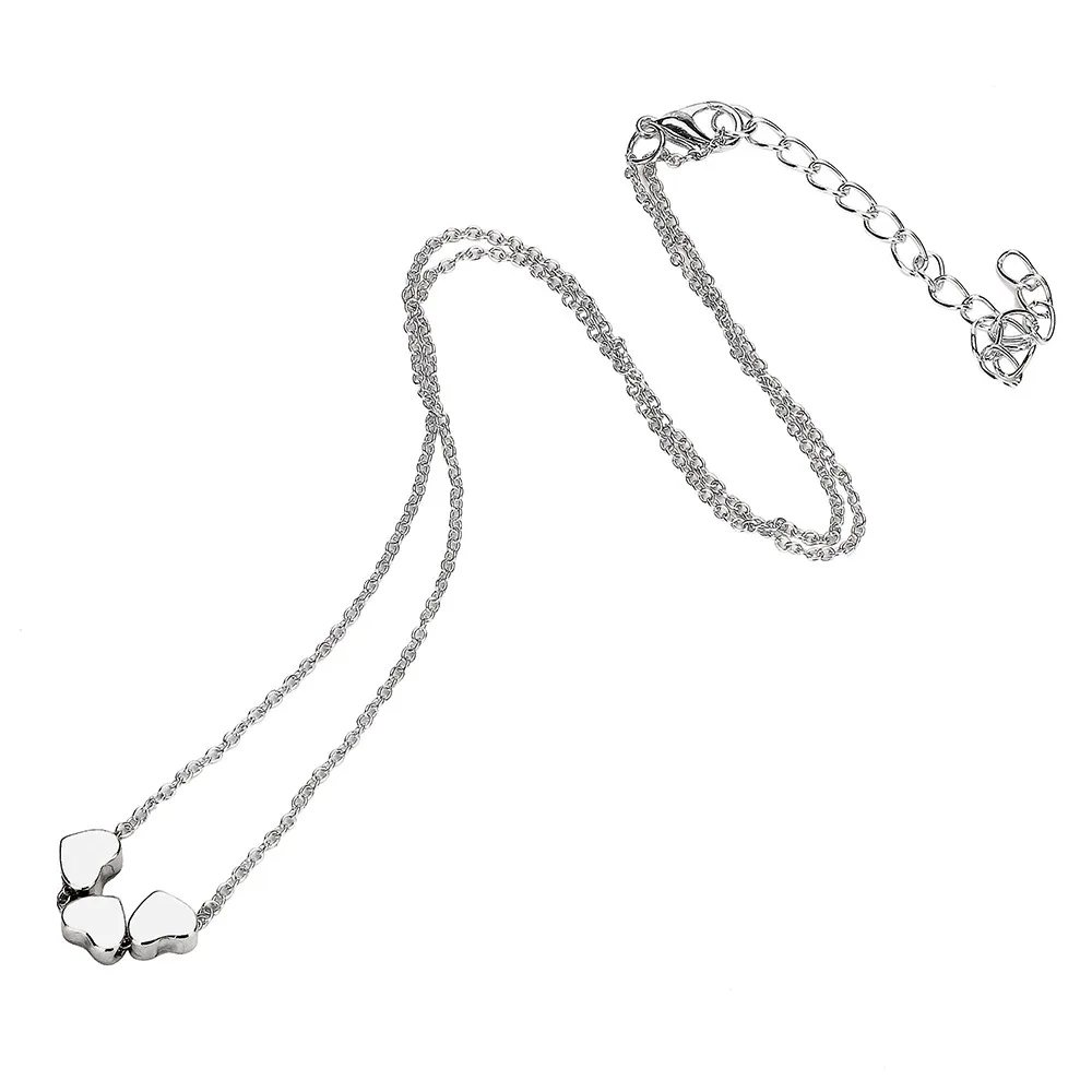 Женская цепочка с кулоном в виде сердца из нержавеющей стали|Ожерелья подвеской|