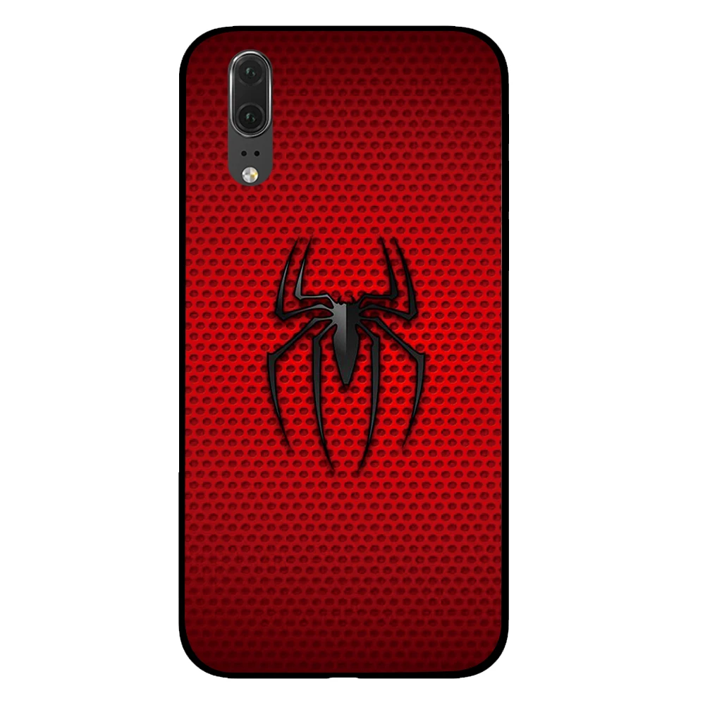 7 Черный чехол с человеком-пауком и Америкой для телефона marvel comic для huawei P30 P20 mate 10 20 Pro Lite Nova 3 4 3i - Цвет: 7