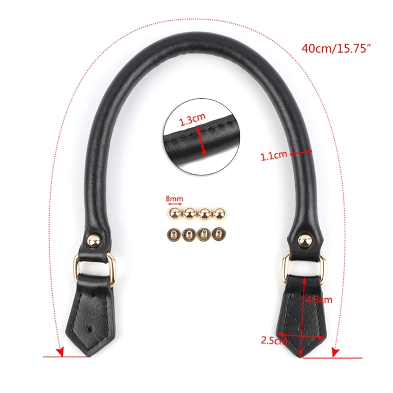 

2021 New 2pcs PU Leather Replacement Handles Purses Straps Handbags Shoulder Bag Strap
