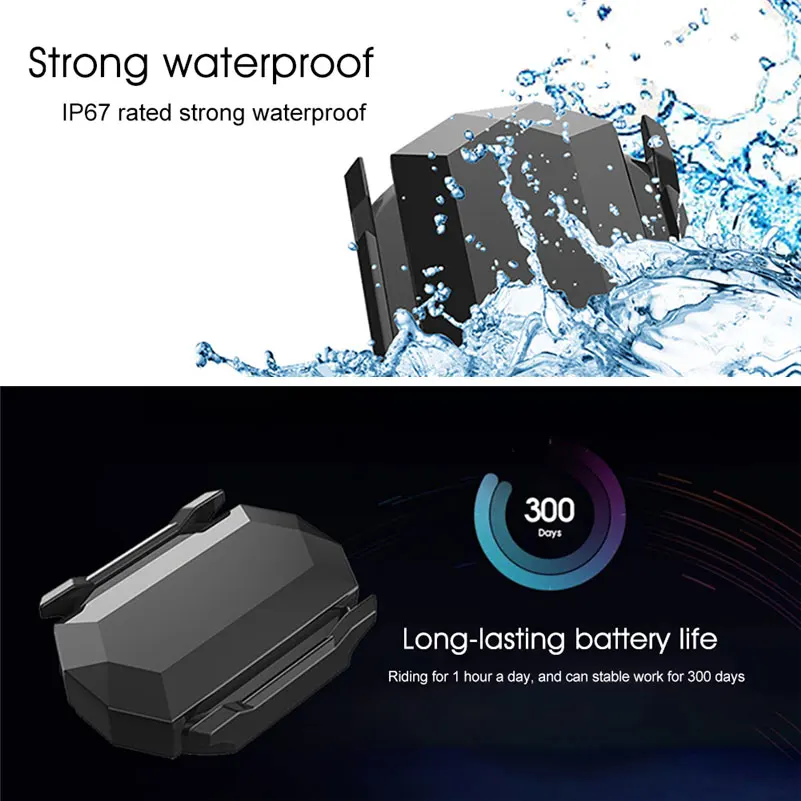 

Wireless Bike Computer Bluetooth ANT+ Speed and Cadence Dual Sensor Compatible For GARMIN Bryton Bicycle Speedometer Odometer