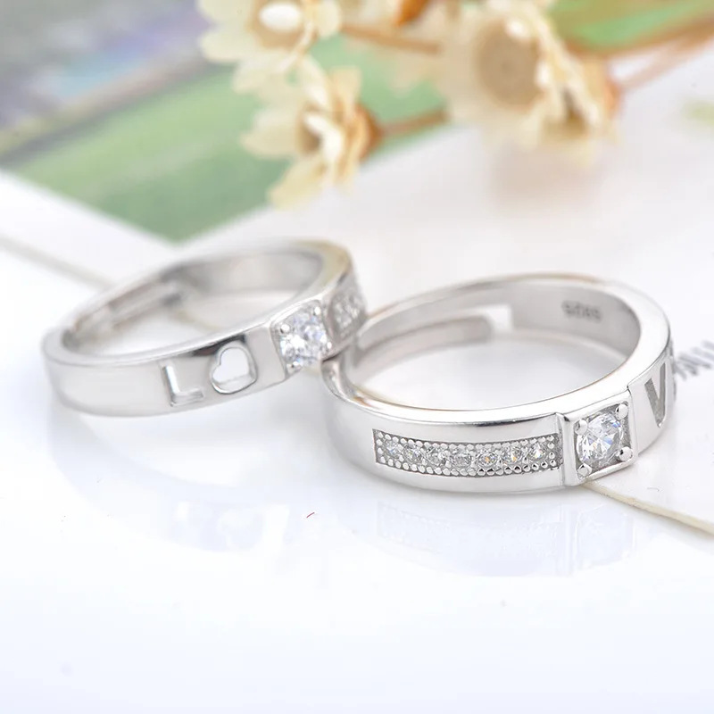 Кольца из стерлингового серебра 925 циркониевые стразы Хрустальная мозаика