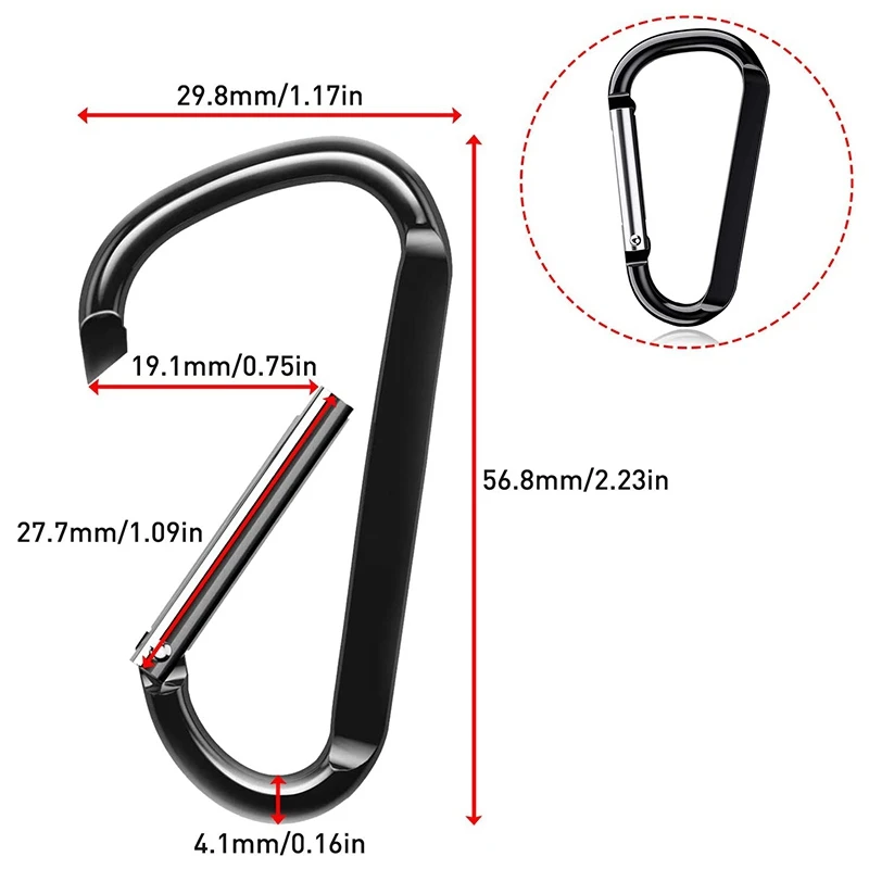 

Tarp Clips with Carabiner - Heavy Duty Lock Grip Thumb Screw Camp Tent Clamp Clip for Awnings, Outdoor Camping