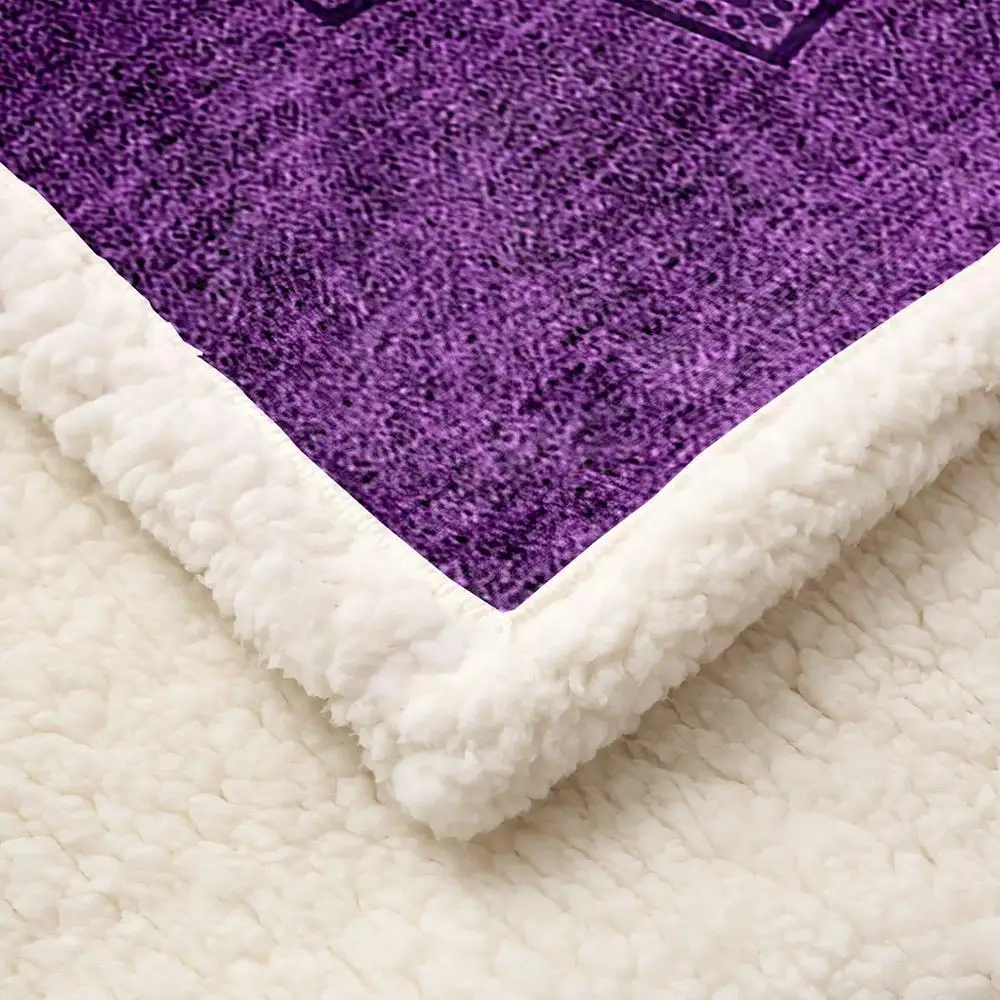 ONGLYP фиолетовый Мандала Boho подстежка на искусственном меху Одеяло удобные Пледы