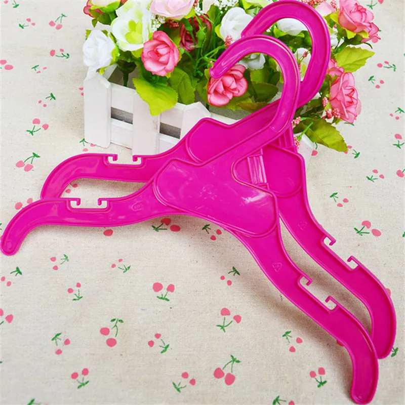 

10Pcs Pet Clothes Plastic Hanger Solid Non-slip Puppy and Cat Coat Hanger Save-space Dog Clothes Hangers Hook Pets Accessories