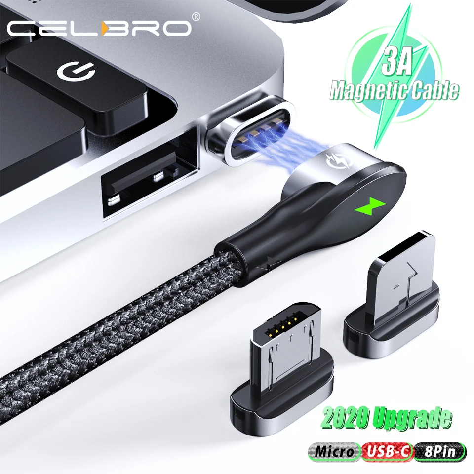 Гибкий Магнитный кабель USB Type C провод Micro телефонный зарядный шнур для Samsung Huawei