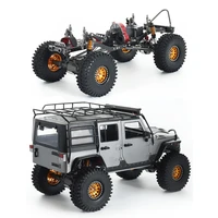 metal frame chassis kit 312mm wheelbase with 1 9 beadlock wheels tires bumper for 110 rc crawler car scx10 rock off road truck