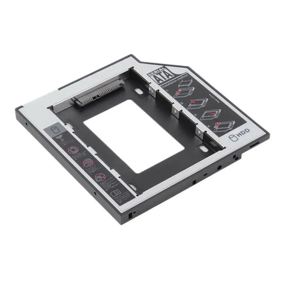 2nd HDD Caddy 9,5 мм SATA на SATA 3,0 для 2," 2 ТБ SSD Корпус HDD жесткий диск Корпус для ноутбука нечетный DVD-ROM Оптический отсек