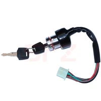 motorcycle ignition switch 3 position 6 wire with 2 keys fit for harley bobber scooter chopper kawasaki atv go kart