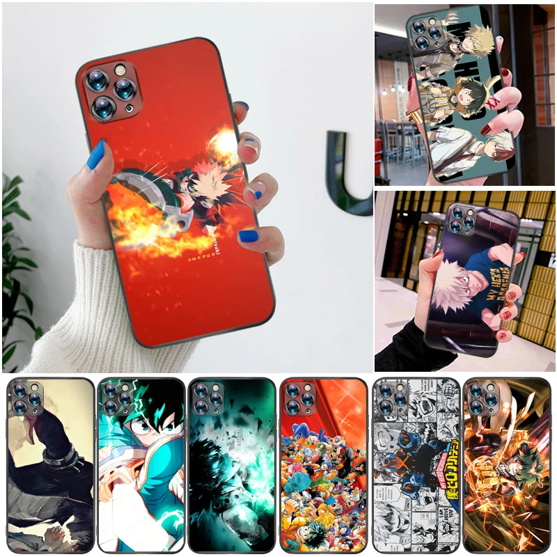 

My Hero Academia Tomura Boku Bakugou Katsuki Todoroki Shouto Dabi Shigaraki Phone Case For iPhone XS MAX X XR Funda Cases