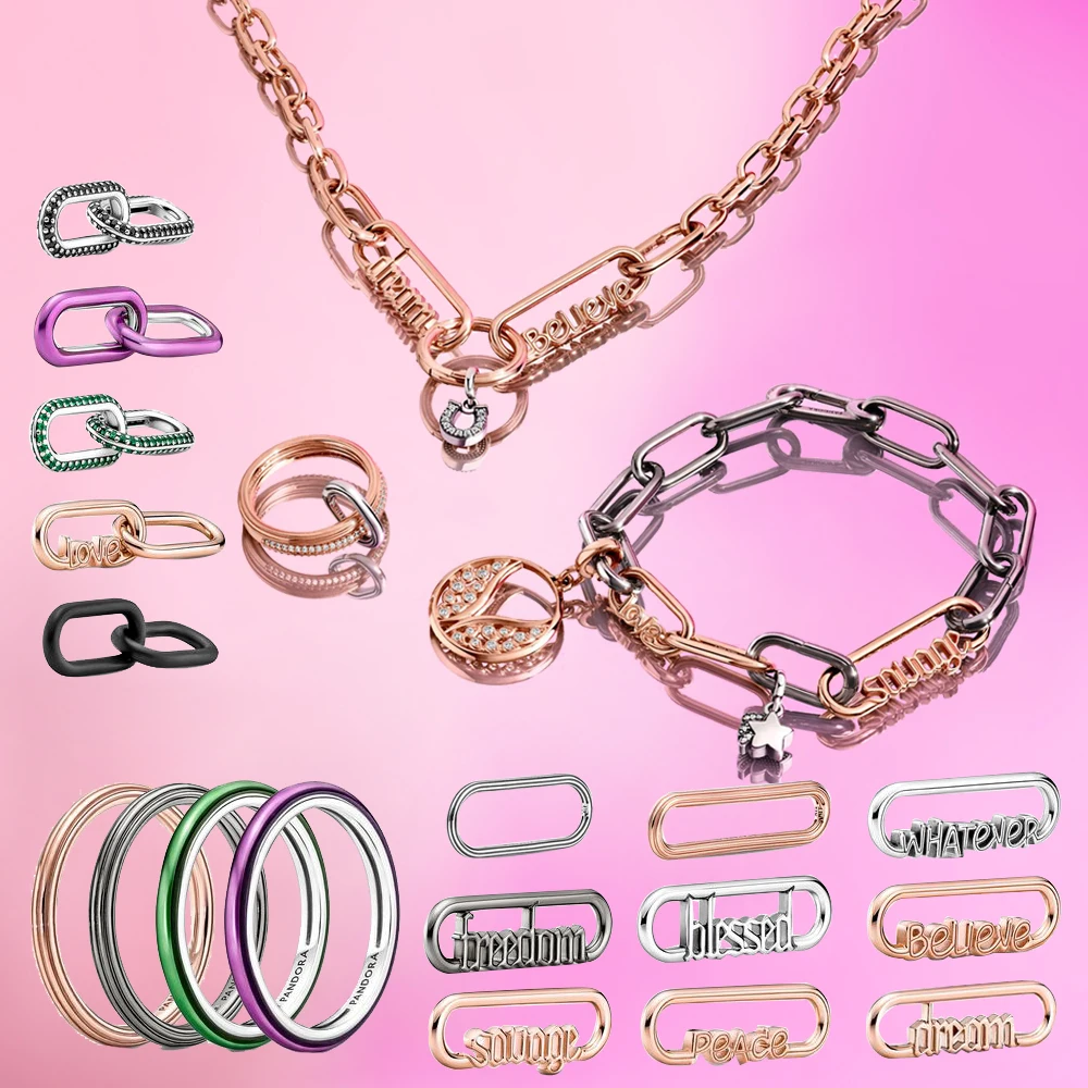 

2021 Рождество, новый продукт, серия ME, маленькие ювелирные изделия, серебро 925 пробы, ювелирные изделия, подходит для браслета Pandora DIY, Женское ...