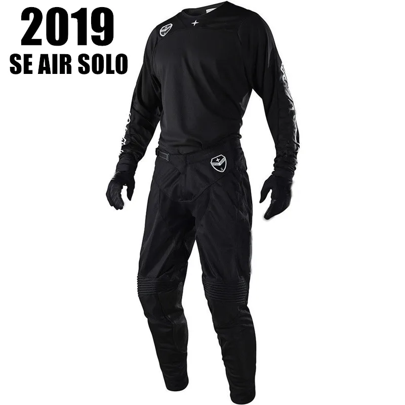 2019 SE AIR SOLO rcycle MX GEAR Набор Черная мото одежда Горячая костюм Dirt Bike Мотокросс Джерси