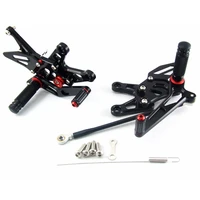 cnc motorcycle foot pegs rest rearset rear set footrest rearsets for kawasaki zx10r 2006 2007