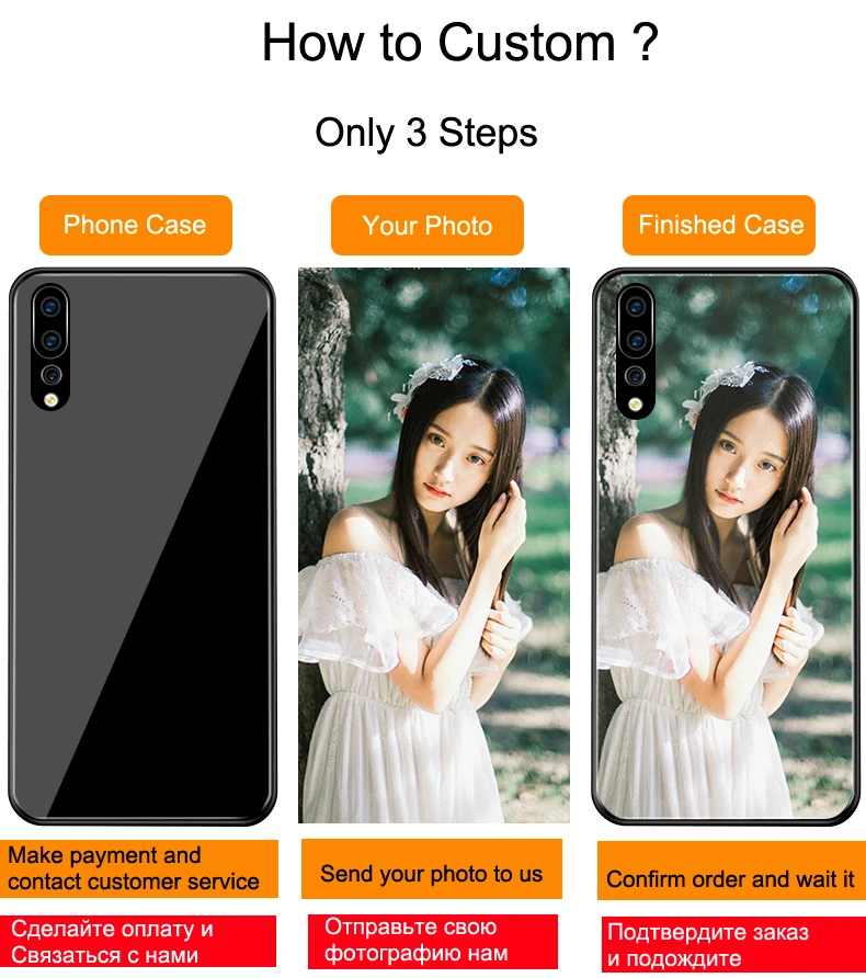 for Samsung Galaxy S10 Plus S10e S9 S8 Note 10 Plus 5G 8 9 A10 A30 A50 A70 Case Custom Photo DIY Picture Tempered Glass Cover