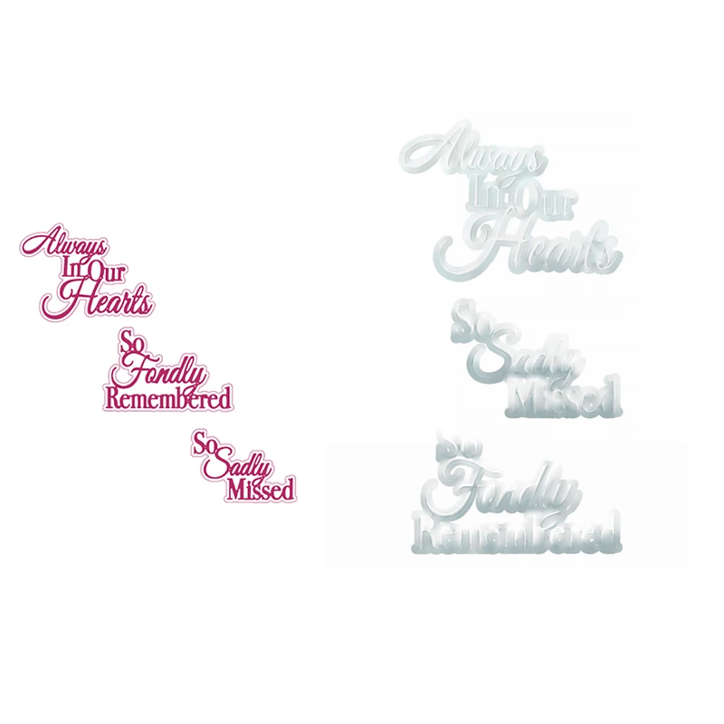 

2021 New Arrivals Deep Sentiments Cutting Dies For Scrapbooking Album Paper Cards Decorative Crafts Embossing Folder Card Album