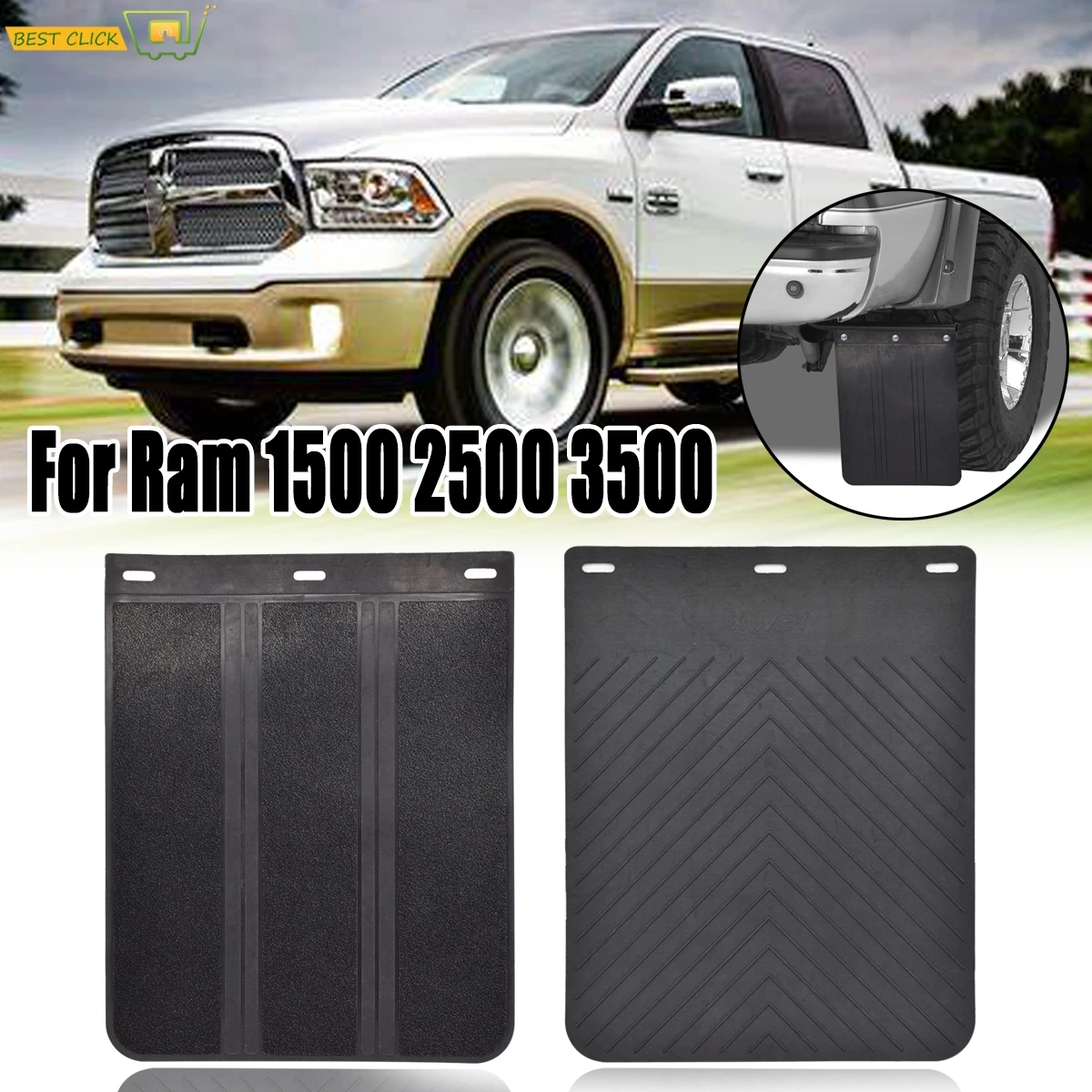 Резиновые сверхпрочные Брызговики для ралли брызговики Dodge Ram pickup 1500 2500 3500 4500 5500