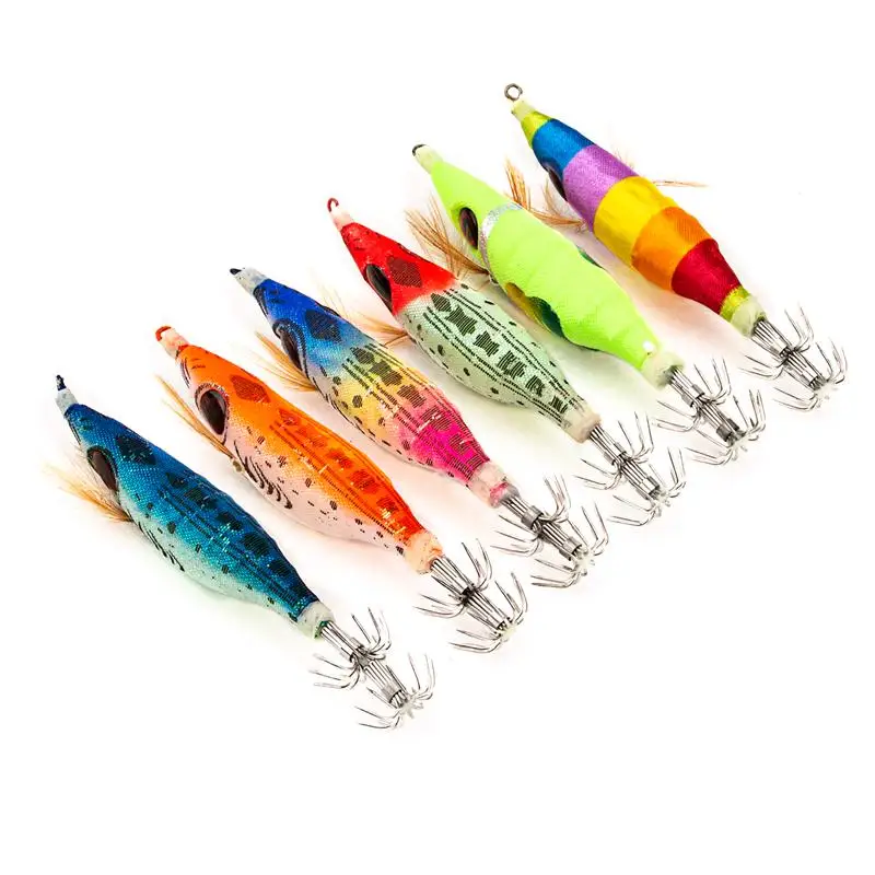 6 шт. светящиеся Джиги приманки Рыболовные креветки Пластиковые 10 см в виде