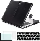 Премиум PU кожаный чехол для Macbook Air Pro Retina 11 12 13 15 16 бизнес Смарт кобура Книга Фолио Защитный чехол подставка