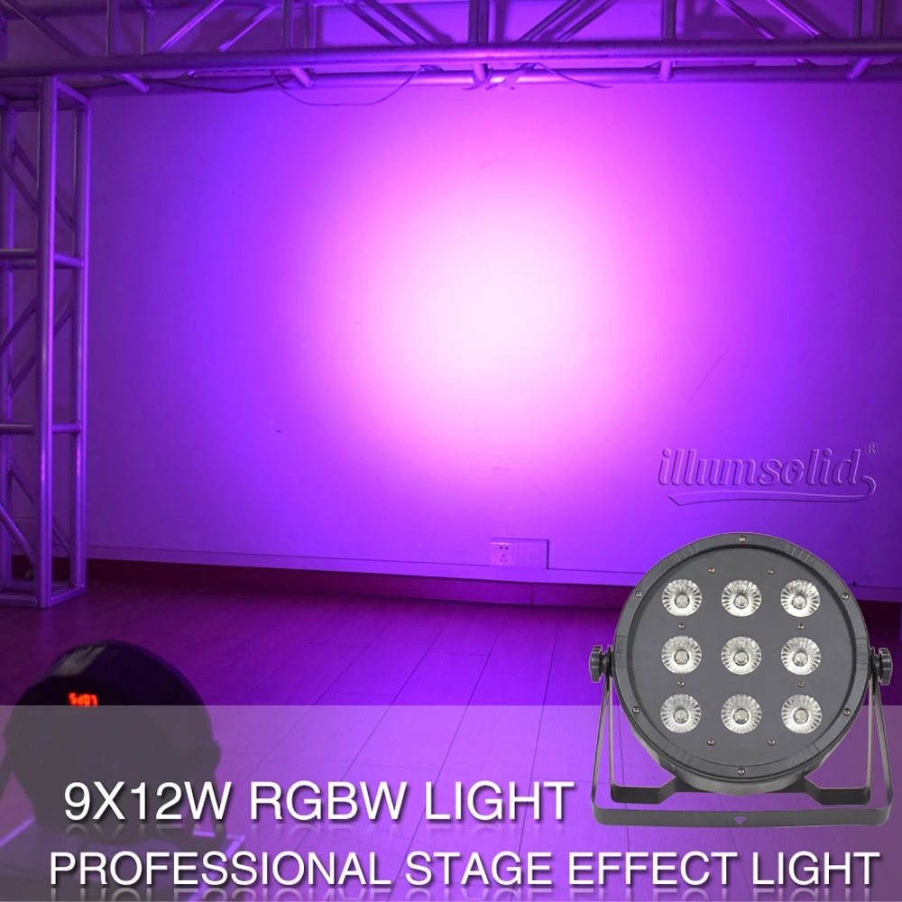 9X12W RGBW светодиодный светильник Par DMX512 управления дискотечный профессиональный
