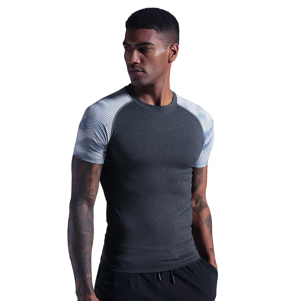 

Men's gym shirt fitness shirt men's gym t shirt short sleeve dry fit