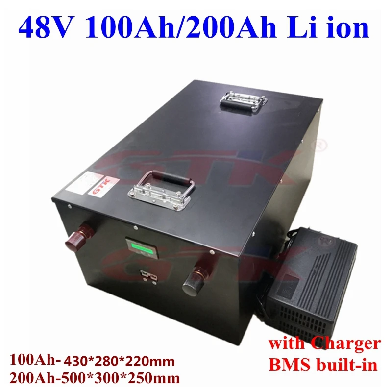 

Gtk-48v, 100Ah, 200ah lithium battery, suitable for 18kw, 10kW inverter, solar panel, forklift communication, UPS + charger
