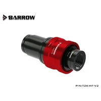barrow tzkmf v2 wate valve male to female water cooling quick disconnect connector stop brass fittings black silver bold