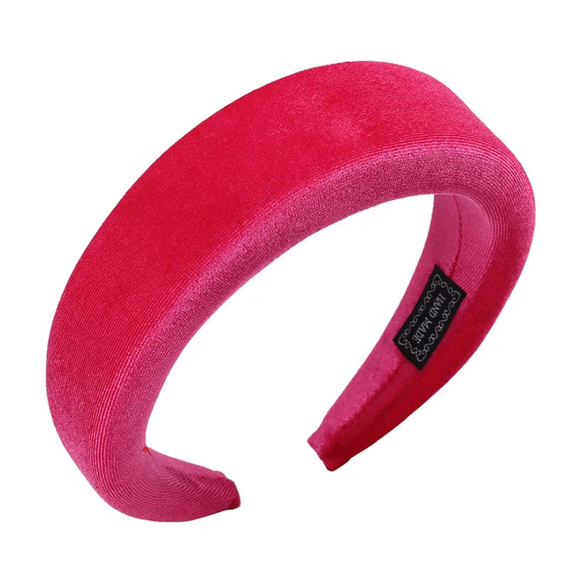 Velvet Q LEVAO, золотой бархат, западный стиль, однотонные, утолщенные, мягкие, для волос, ободок, тюрбан, женские повязки, аксессуары для девочек, головные уборы - Цвет: Velvet Q