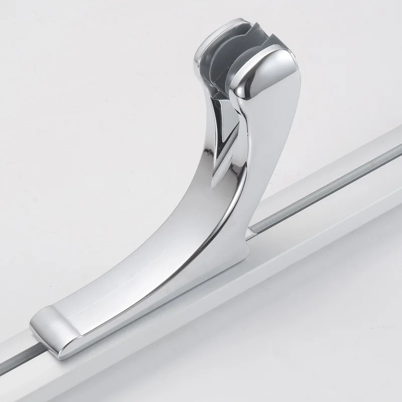 Electroplated Finish 60cm Brass Rod Shower Sliding Bar Wall Mounted Head Lifting Pipes with Handheld Bracket |