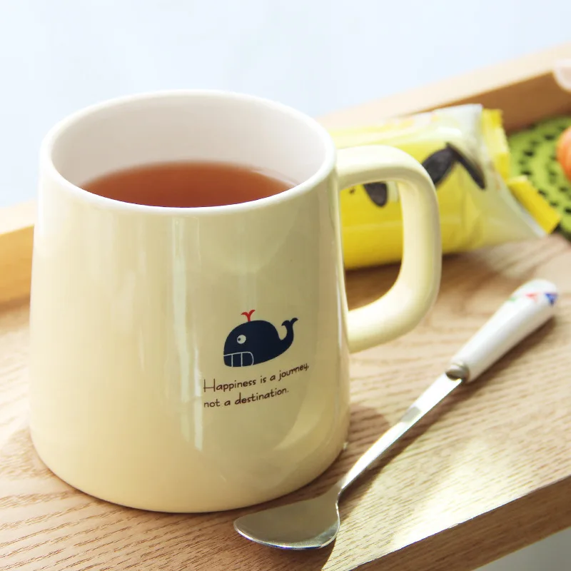 Креативная микро пейзаж мультфильм животных чашка для кофе с молоком 400 мл