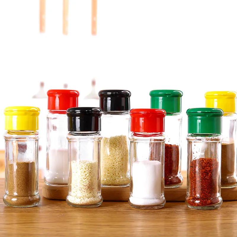 

4 Pcs Wall Mount Ingredient Spice Bottle Rack Plastic Organizer Rack 5 Cabinet Kitchen Cabinet Door Hooks Jars Spice Holder