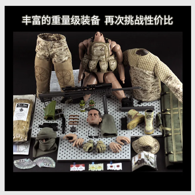 KADHOBBY 1/6 масштаб солдат игрушки Фигурки 11 8 &quot30 см экшн фигурки снайпера с Barrett M82A1