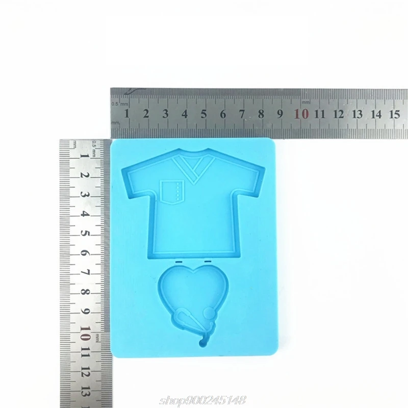 

Silicone Mould DIY Shirt Love Heart Decorations Epoxy Resin Mold Jewelry Pendant Keychain Crafts Ornaments J09 21 Dropship