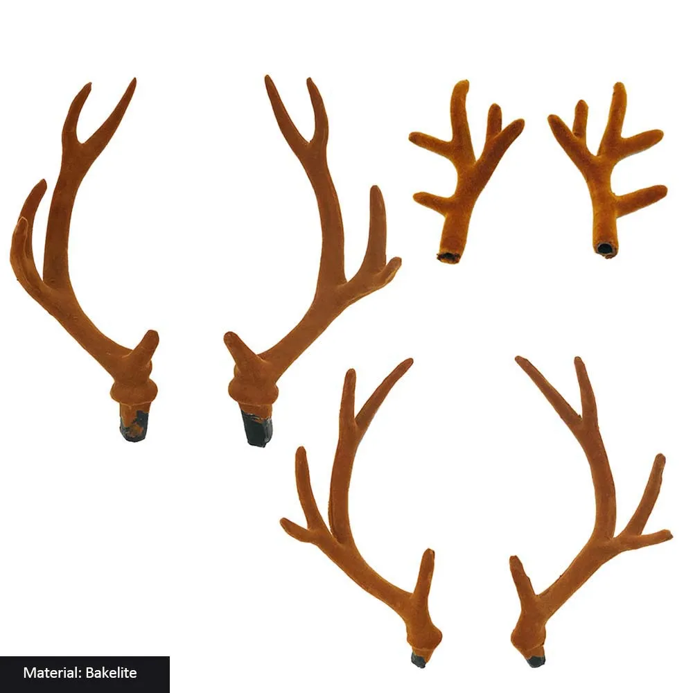 Пара тиара с искусственными рогами ободки флокированными Sika оленями аксессуары