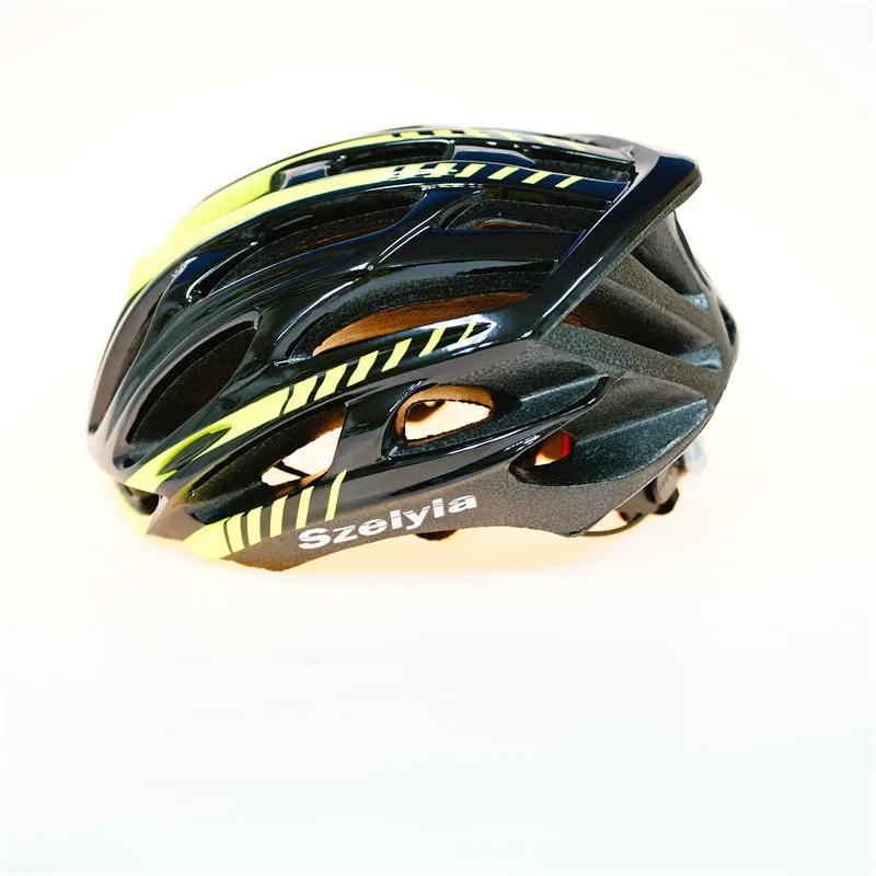 SZ blk green Мужской велосипедный шлем Szelyia Scohiro, велосипедный шлем Mtb, шлем для горного велосипеда, Литой Сверхлегкий шлем Ciclismo, велосипедный шлем 54-61 см - Цвет: SZ blk green