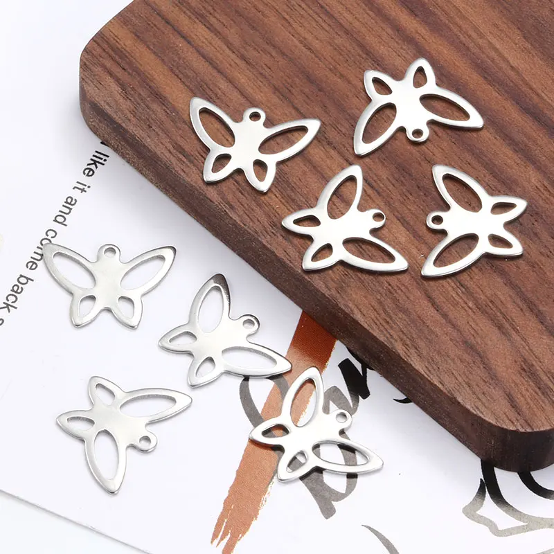 

Цепочка с подвеской-бабочкой, из нержавеющей стали